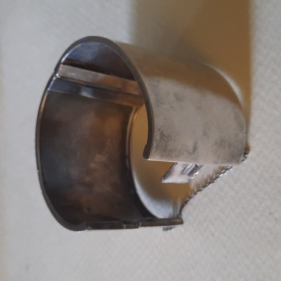 Antique Sterling Silver Cuff Bracelet - Picture 6 of 7